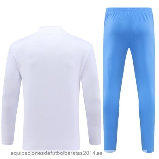 Nuevo Conjunto Completo Sudadera Entrenamiento Niños Argentina 2023 Blanco Azul Baratas